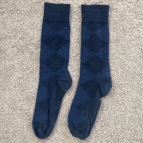 Polo Ralph Lauren Dress Socks, One Size, Navy Blue Black and Gray - Picture 2 of 3
